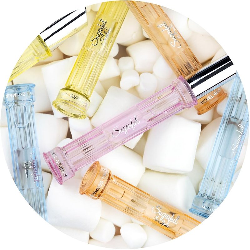Michel Germain Sugarful Dream Eau de Parfum Rollerball Travel Fragrance, Top Notes of Blueberry, Strawberry, Pink Grapefruit, Gift for Her, 0.27 Fl Oz