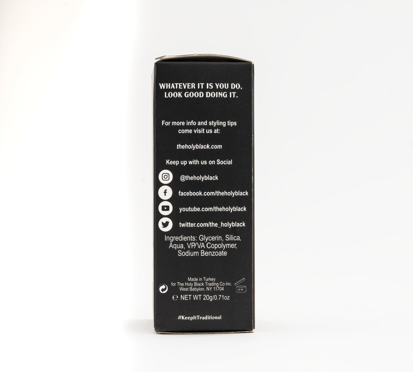 The Holy Black Matte Texture Powder .71 Oz
