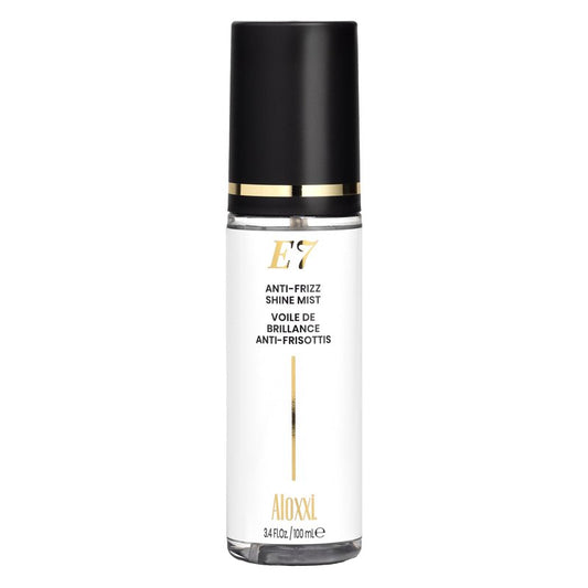 ALOXXI E7 Anti-Frizz Shine Mist, Dry Oil Hair Mist with 7 Essential Oils, Tames Frizz & Boosts Radiance, Safe for Color-Treated Hair, 3.4 Fl Oz
