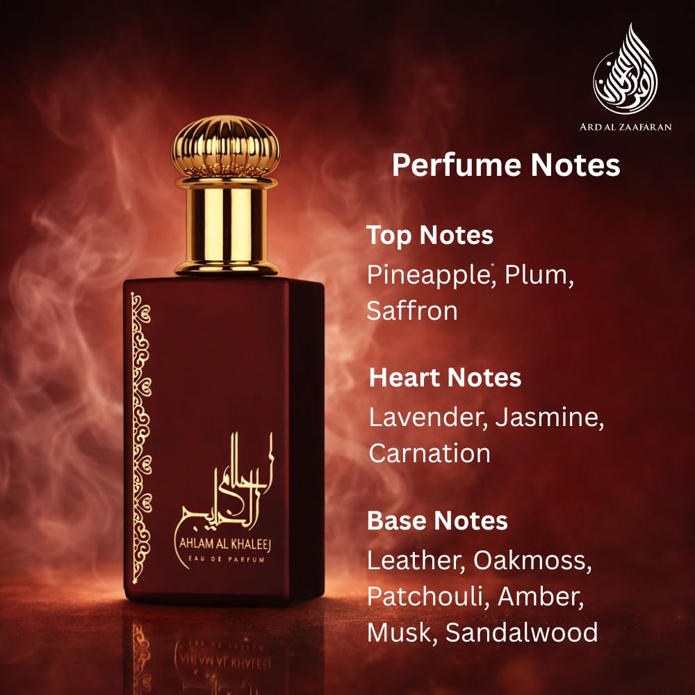 Ard al Zaafaran Ahlam Al Khaleej for Unisex Eau de Parfum Spray, 2.7 Ounce