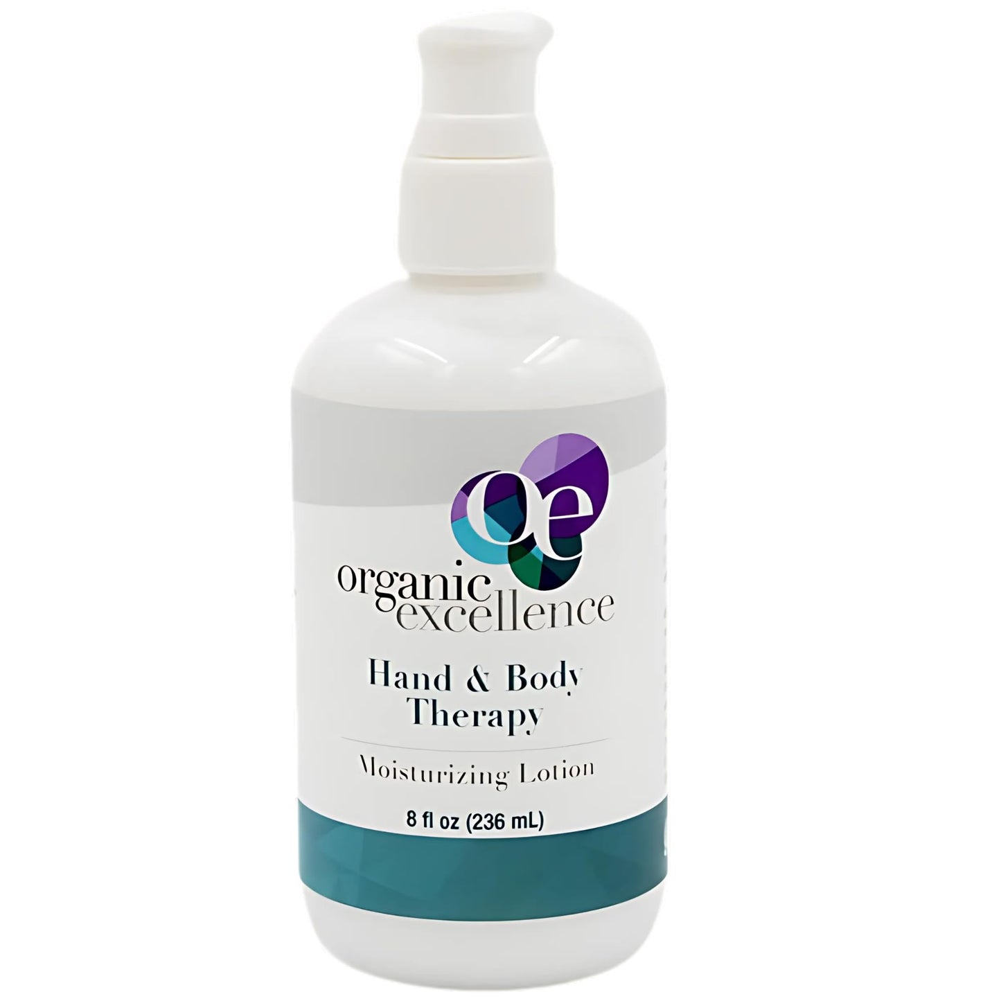 Organic Excellence Hand and Body Therapy All Natural Body Lotion for Women Men Kids - Organic Body Lotion For Dry Skin Rich, Natural Moisturizer For Daily Use, Unscented, Made in USA with Shea Butter