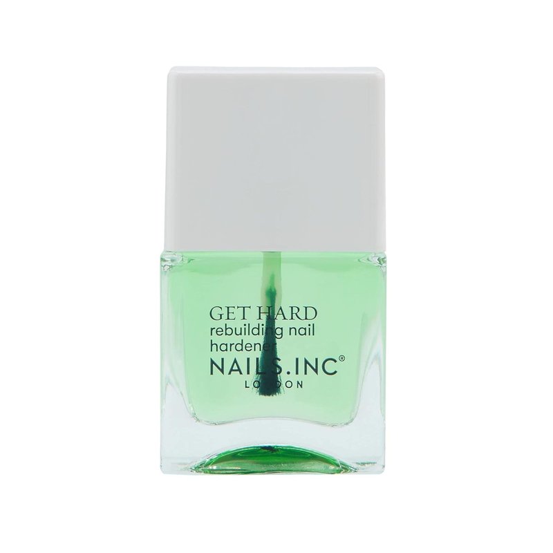 Nails Inc Get Hard, Hardening Base Coat, Retinol, Nail Strenthening, No Chip, Long Lasting, Quick Dry, Air Dry, Professional Manicures & Pedicures, Fingernails & Toenail, Vegan Nail Polish, 0.47 Fl Oz