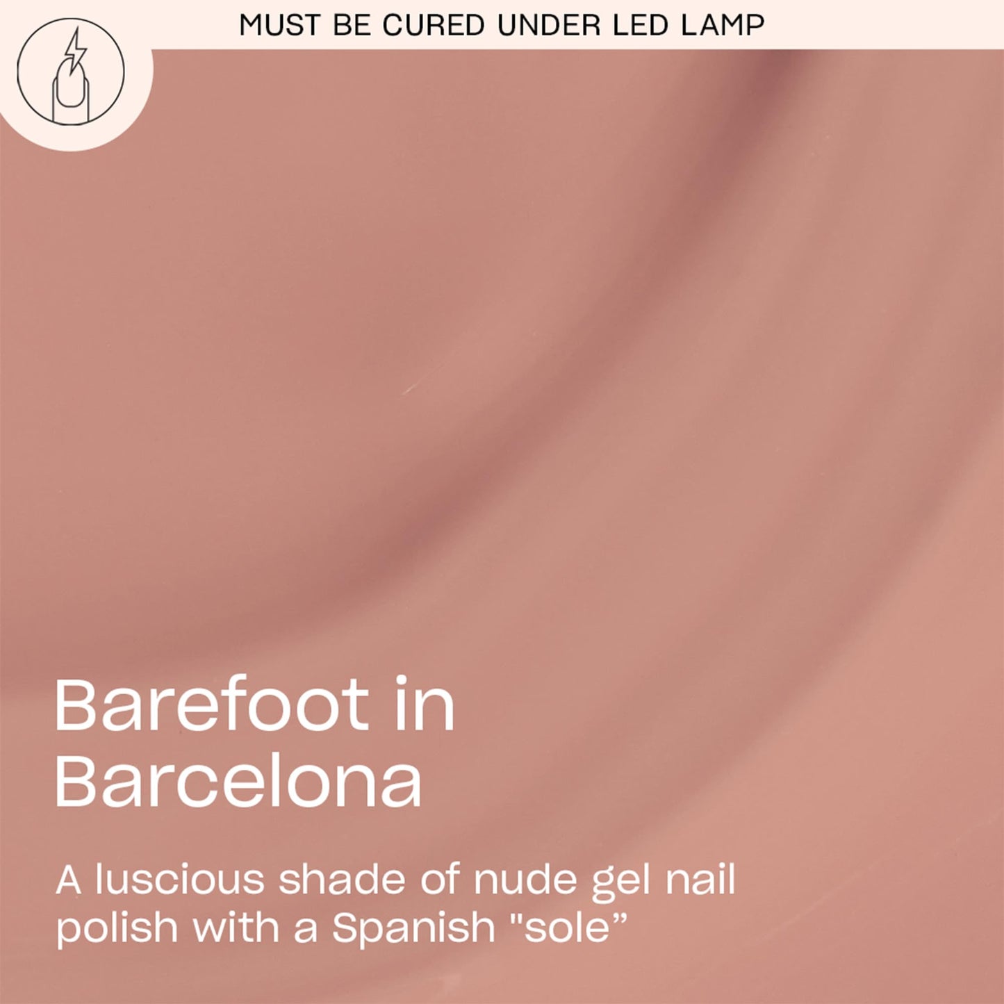 OPI GelColor Barefoot in Barcelona | Opaque Dark Warm Nude Crème LED Cure Gel Nail Polish | Salon-Quality Shine, Long-Lasting Wear | Vegan & HEMA Free | 0.5 Fl Oz