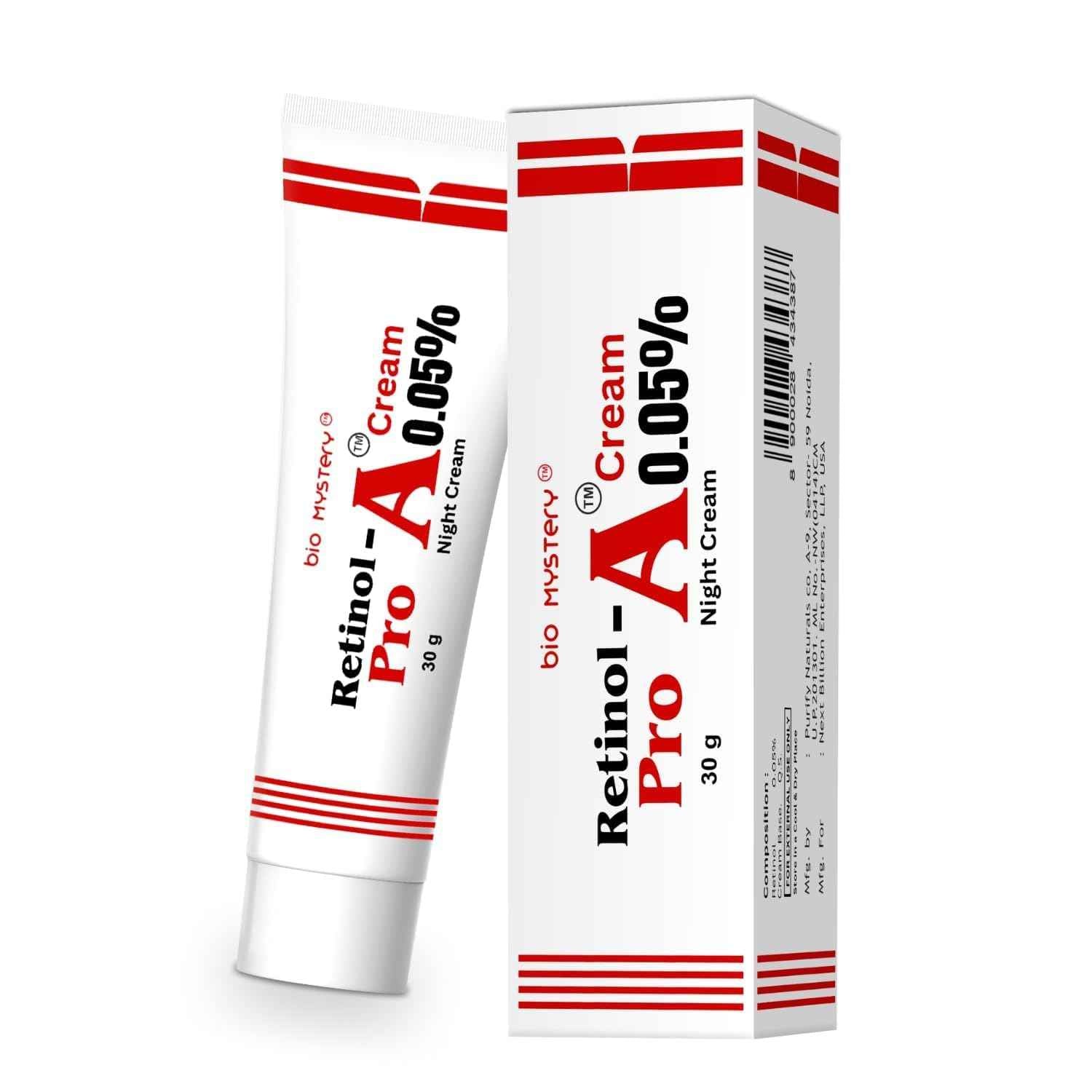 Bio Mystery Retinol 0.05% For Night Repair Cream, Face Moisturizer for Wrinkle Reduction, Non-Greasy Formula for Daily Use 1.0 Oz