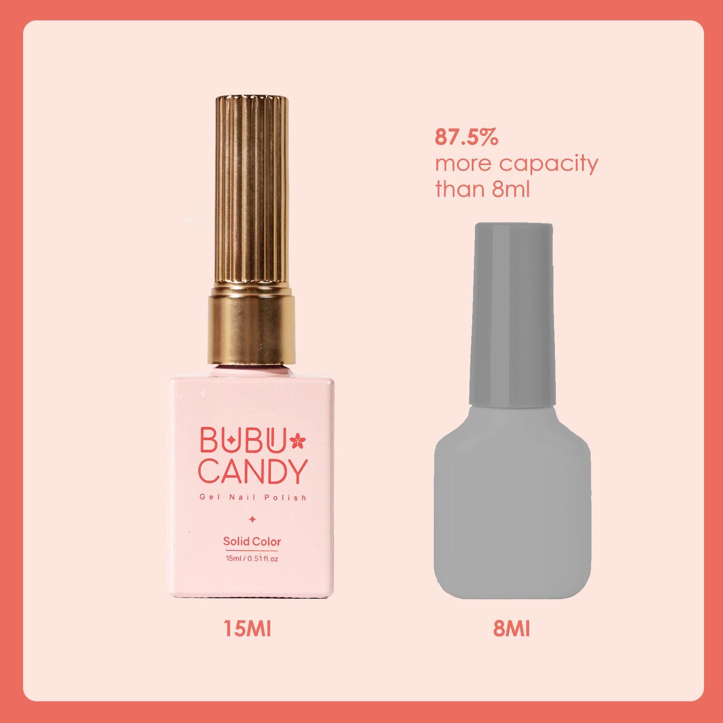 BUBU CANDY Solid Red series Gel Nail Polish Set, 15ml*6Pcs 0.5 Fl Oz ,Gift LED lights and Nail file, Tpo free Hema free,Gel Polish Kit for Salon Manicure and Nail Art DIY at Home Christmas Newyear