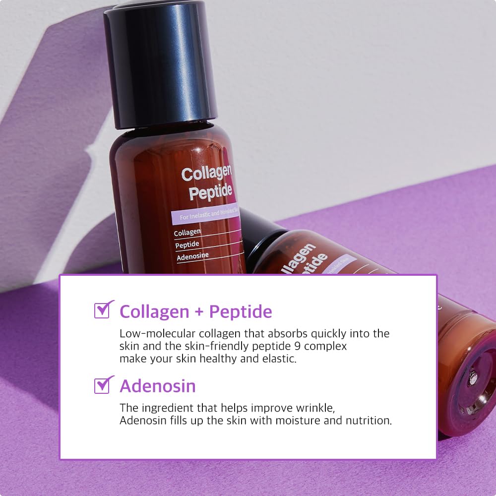 Papa Recipe Collagen Peptide Serum, Hydration & Moisture Boosting Facial Serum for Fine Lines & Wrinkles, Plump & Firm Sagging Skin, 30ml/1.01oz, Korean Skincare