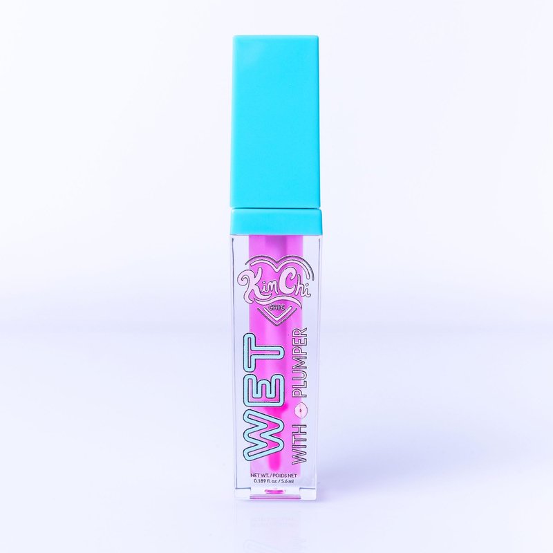 KimChiChic Beauty High Shine Wet Gloss Lip Plumping Lip Gloss, High Shine, Non-Sticky, Super Lightweight and Vegan Lip Gloss, Translucent Hot Pink, 03 Miami, 5.6ml