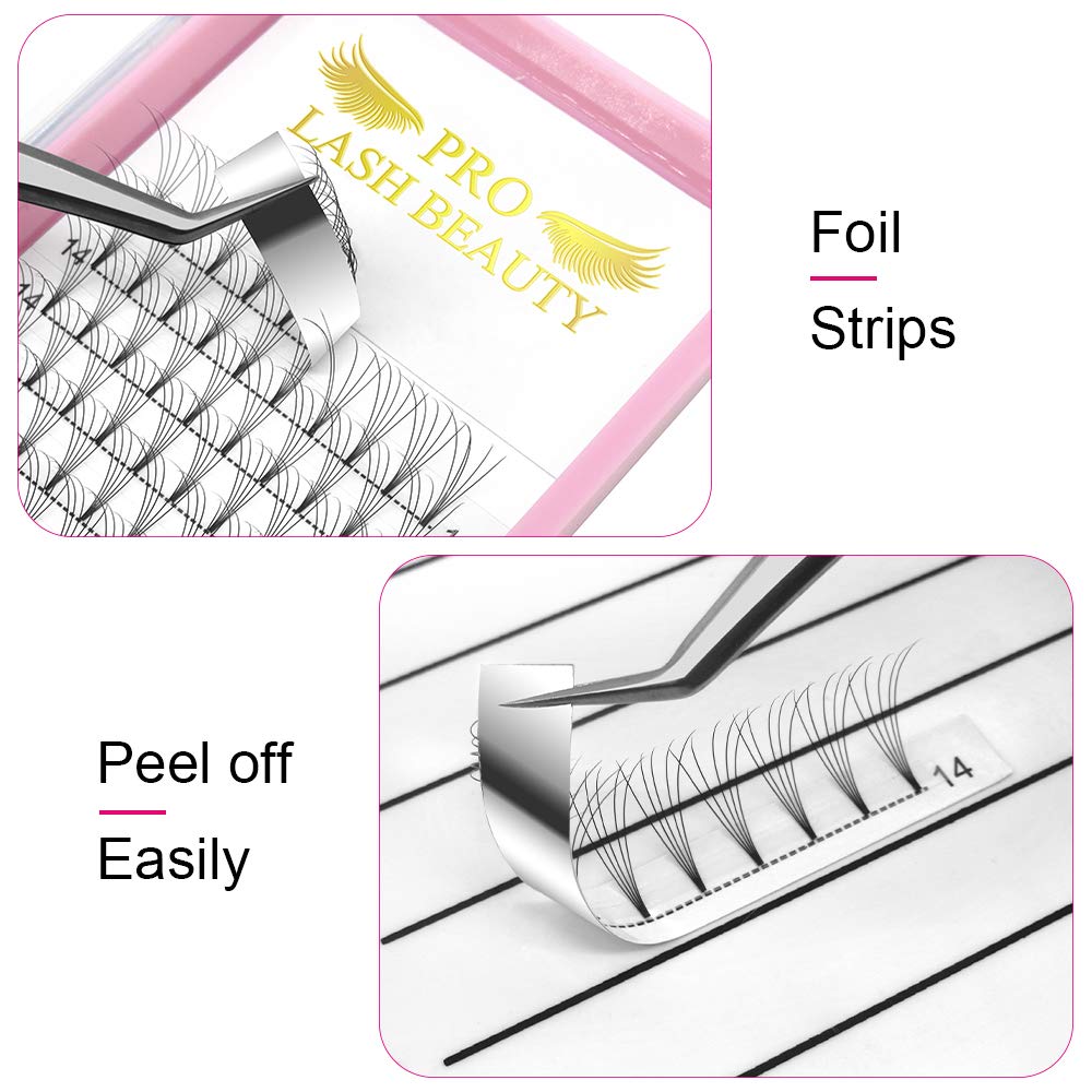 Premade Volume Eyelash Extensions - 5D C Curl Short Stem Fans | 9-20mm Lengths for Stunning Lashes