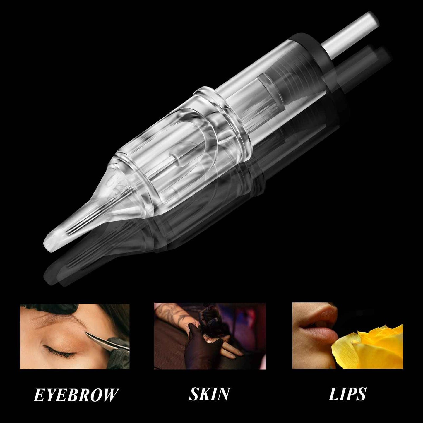 Tattoo Cartridge Needles - 40Pcs Mixed Sizes Tattoo Needles Cartridge Round Shader 3RS 5RS 7RS 9RS for Tattoo Kit and Tattoo Artists