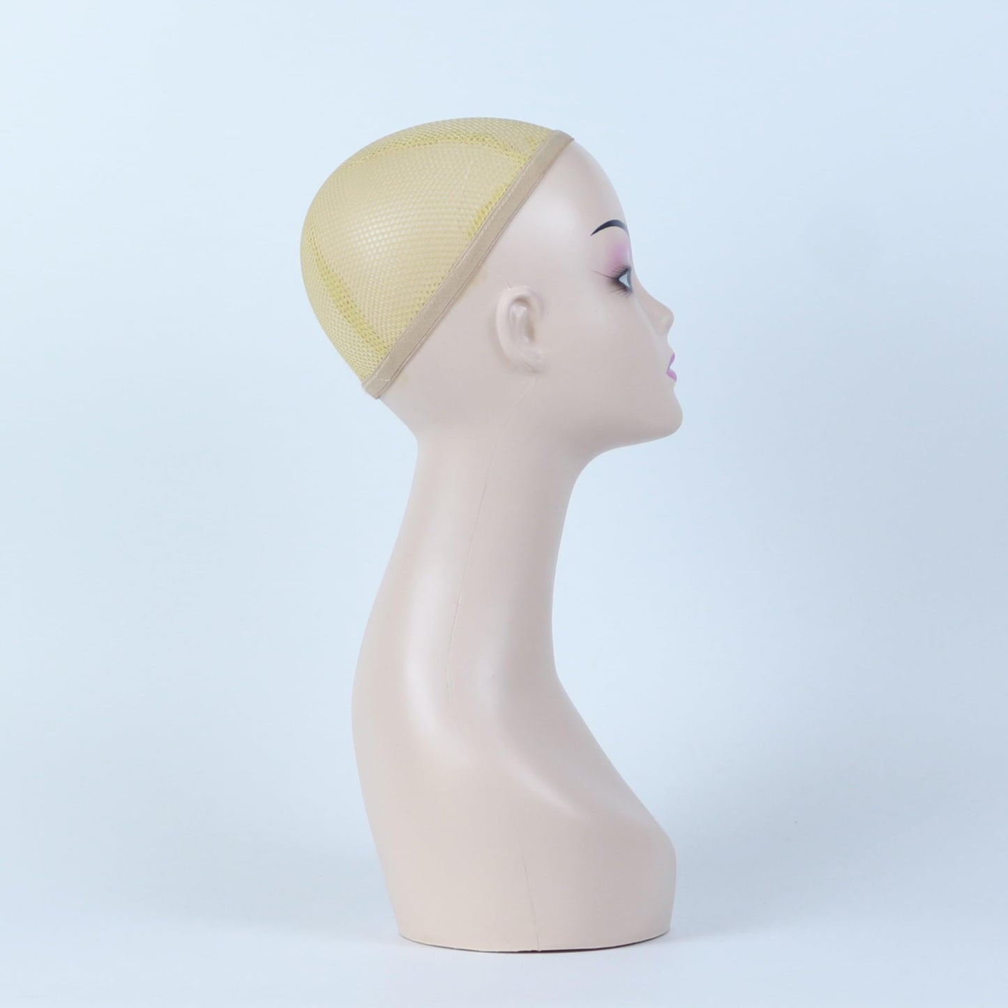 KimRuima Stylish Mannequin Head Wig Stand for Wigs Training Display JRM008 (Beige)