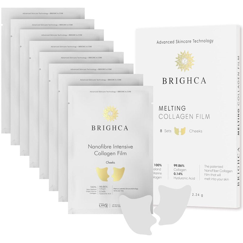 Collagen Melting Mask Refill Pack - 8 Pouches for Anti-Aging Korean Skin Care | Perfect for Cheeks