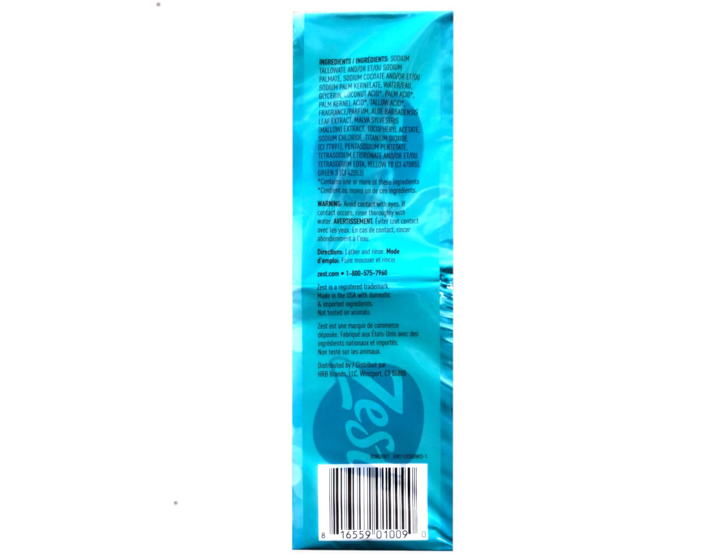 Zest Aqua Bar Soap 4 Ounce Bars, 16-Count