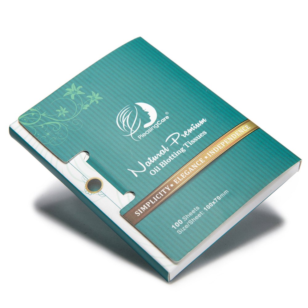 Oil Blotting Sheets for Face, 600 Sheets (6 Packs of 100) - Natural Bamboo Charcoal Blotting Papers for Oily Skin, Shine Control & Makeup Touch Up, Easy Take Out Design Patent Oil Absorbing Paper