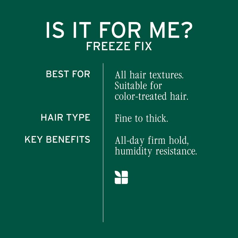 Biolage-Freeze Fix - Humidity-Resistant Fast-Drying Anti-Frizz Hairspray, Long-Lasting Strong Hold, For All Hair Types, Vegan & Paraben-Free