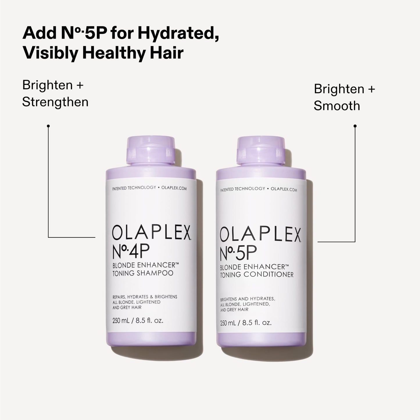 Olaplex Nº.4P Blonde Enhancer Purple Toning Shampoo: Neutralizes Brassiness & Strengthen | Repairs Damages & Hydrates Hair | For Coily, Curly, Straight, and Wavy, 1000 mL / 33.8 Fl. Oz.