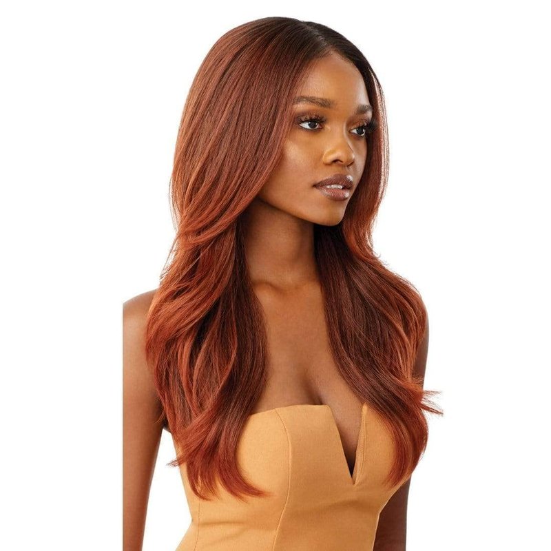 Outre Melted Hairline Lace Front Wig - Kamiyah in DR2/Gibrn | Natural Look & Comfortable Fit