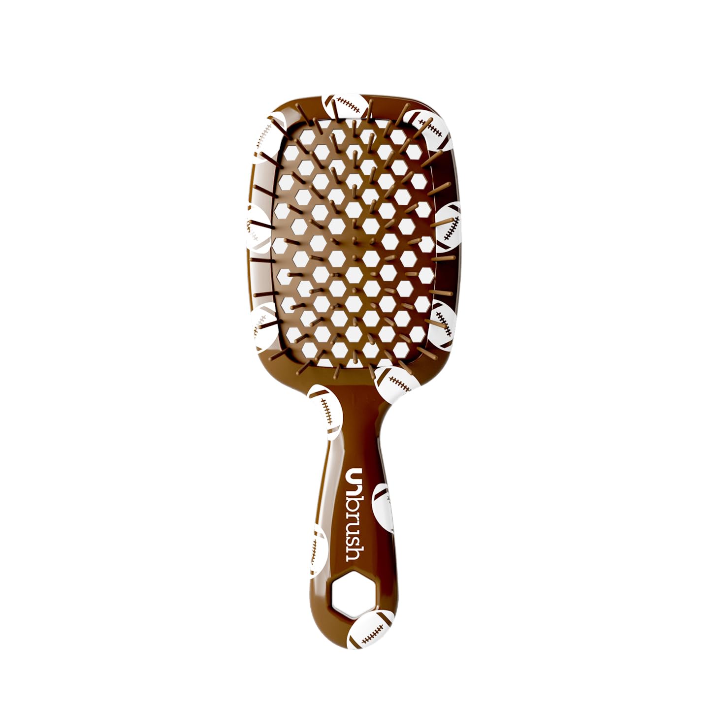 UNbrush Detangling Hair Brush Mini Sports - Football