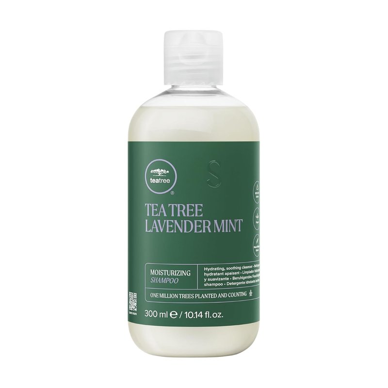 Tea Tree Lavender Mint Shampoo - Moisturizing Formula for Coarse & Dry Hair | Hydrates & Soothes