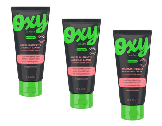 Oxy Acne Cleanser Maximum Strength, 5.0 Fl Oz (Pack of 3)