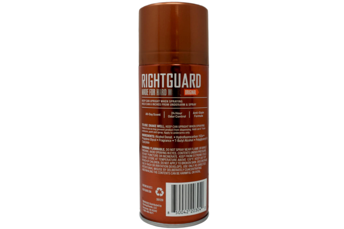 Right Guard Deodorant Spray Original - Made For Hard Work - 8.5 oz, Pack of 4