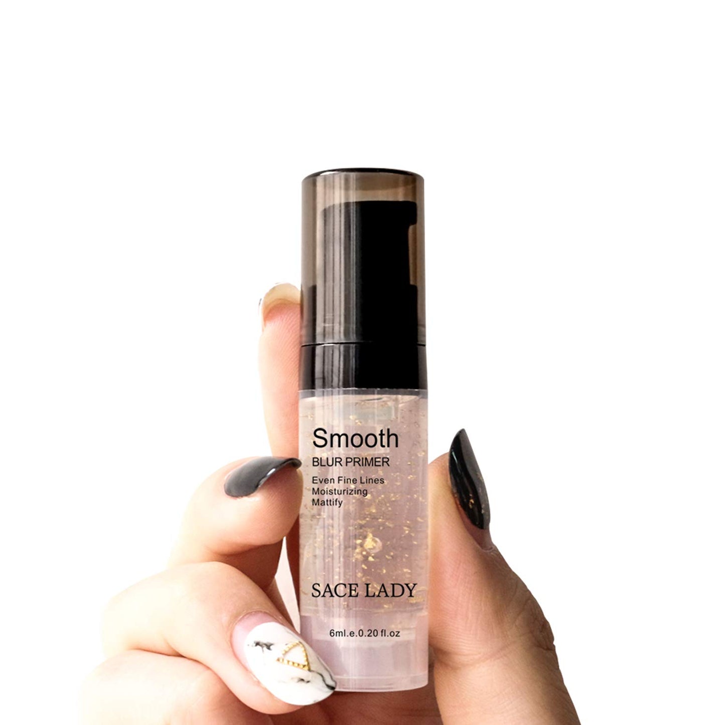 SACE LADY Face Makeup Primer Set, Big Pores Minimizer Perfect Cover, Matte Blur Pore Eraser Filler, Smooth Fine Lines Wrikles, Makeup Base Foundation Primer Gold Foil Infused (6ml/0.2Fl Oz,Pack of 3)