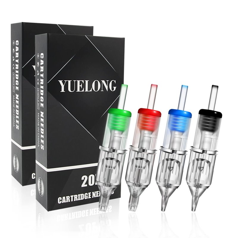 Tattoo Cartridge Needles - Yuelong 80PCS Assorted Tattoo Needle Cartridges Standard #12 Round Shader 3RS 5RS 7RS 9RS