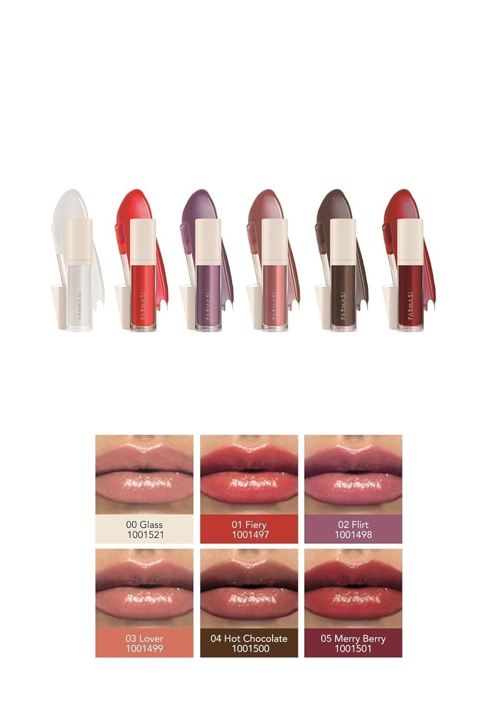 FARMASi Tinted Lip Plumper - Hydrating Plumping Lip Gloss for Fuller, Youthful Lips | Fiery Color
