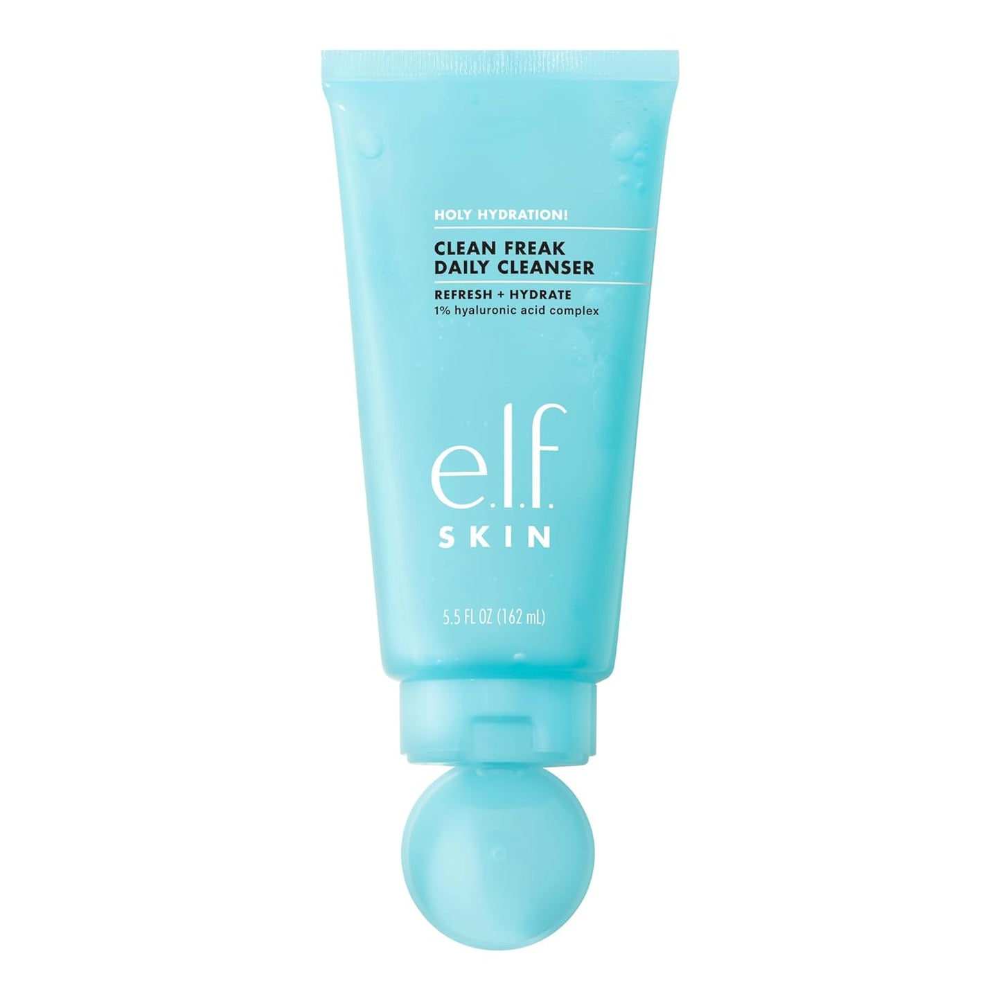 e.l.f. SKIN Holy Hydration! Daily Cleanser - Gentle Gel Face Wash with Hyaluronic Acid | 5.5 fl oz