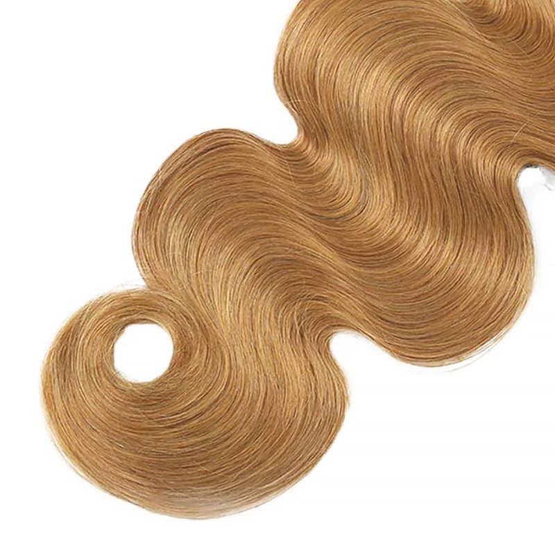 Honey Blonde Human Hair Bundles - 16, 18, 20 Inch Body Wave Extensions | 100% Unprocessed Virgin Hair #27