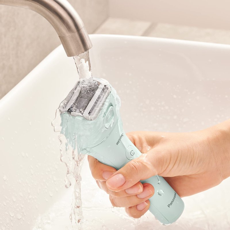Panasonic Electric Bikini Trimmer, Women's Waterproof, Full-Body Cordless Electric Razors for Women with Bikini Attachments, 3 Hypoallergenic Blades, for Travel, Shower and Everyday Use - ES-AWL6AG