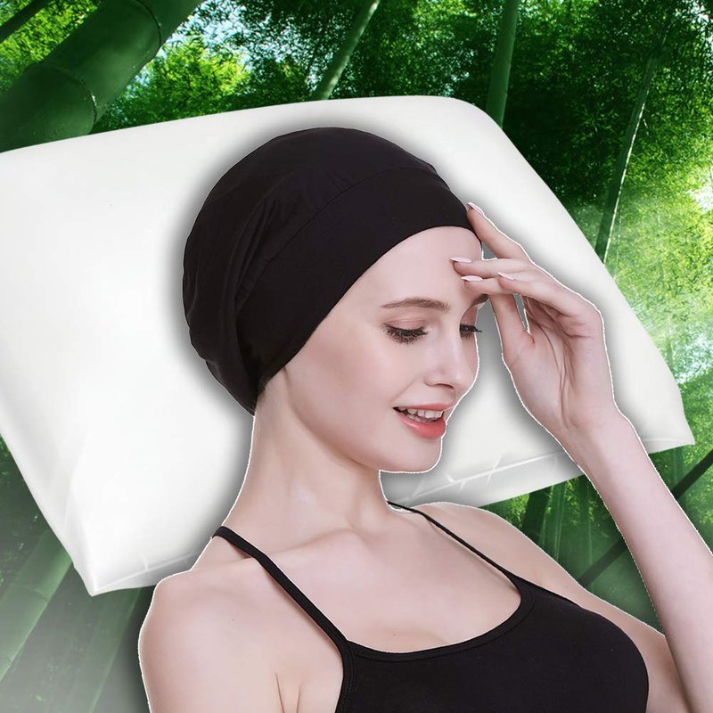 FocusCare Satin Cap 100% Mulberry Silk Lined Sleeping Hats for Natural Hair