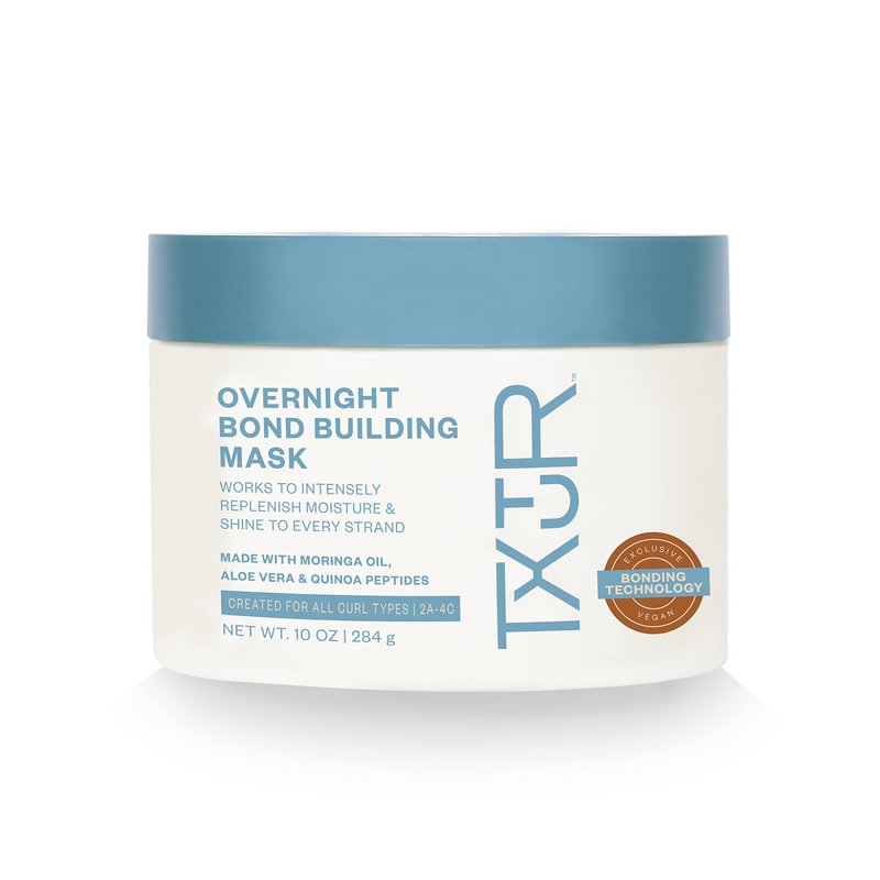 TXTUR Overnight Bond Building Mask, Deep Conditioning Hair Treatment That Delivers Intensive Hydration That Leads To Enhanced Shine, Softness, & Manageability, 10 Oz