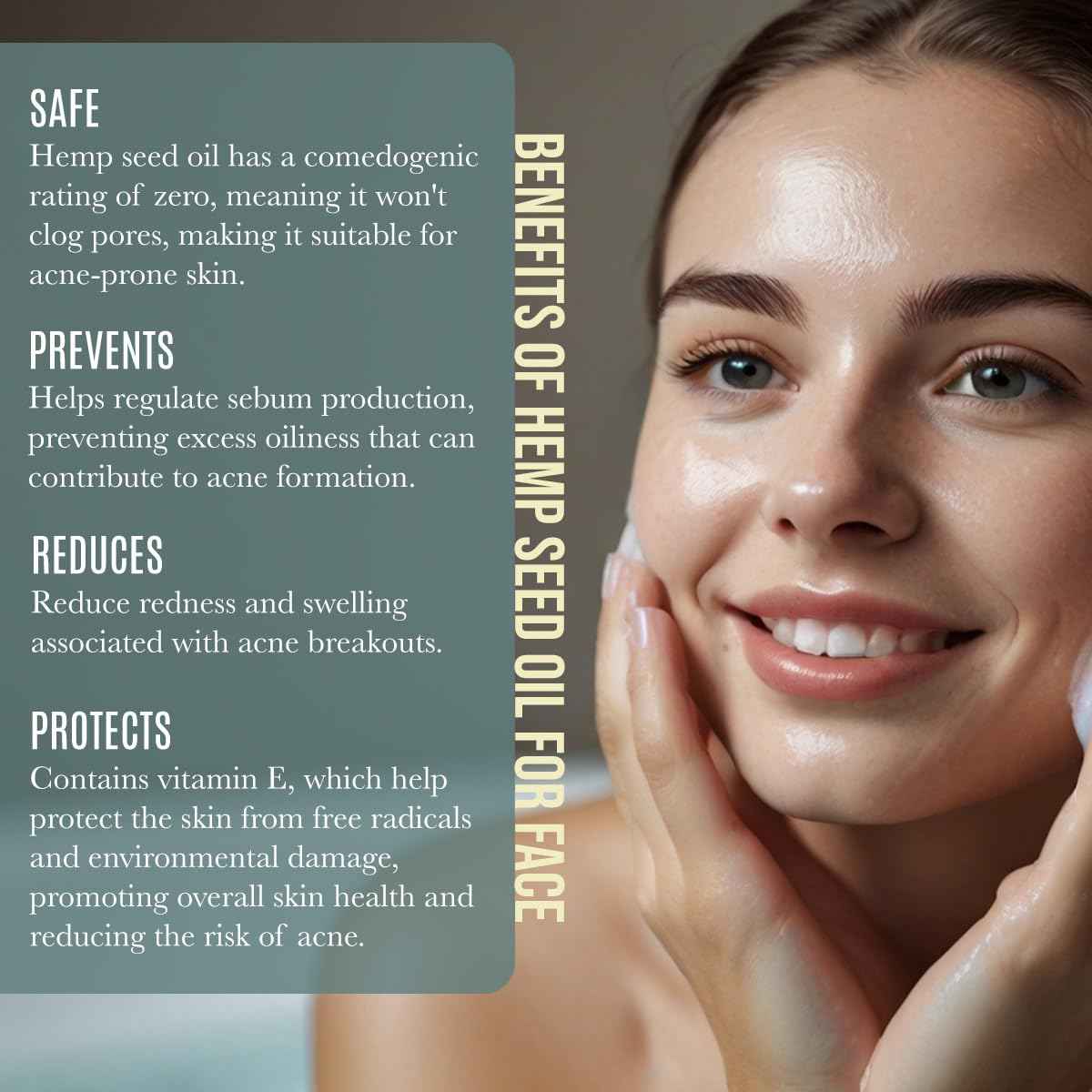 Renewalize Organic Hemp Seed Cleansing Oil - Face Cleanser and Moisturizer | 100% Pure Cold Pressed and Unrefined | Best Daily, Night time, Facial Regimen for Acne Pimple Prone Skin 4oz