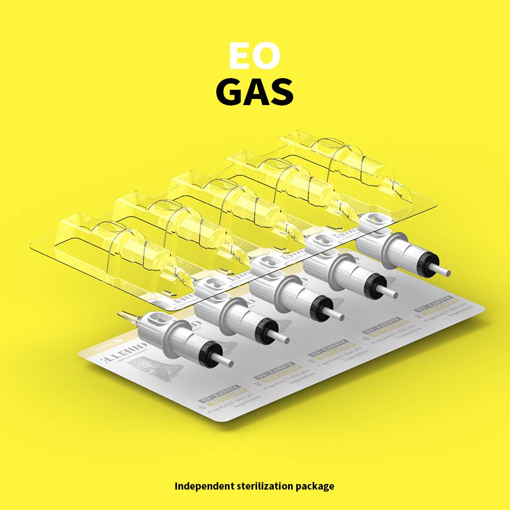 HAWINK 3RL Tattoo Needles Cartridge Bugpin 3 Round Liner X-Taper 50PCS with Membrane Professional Disposable EN05S-50-1003RL