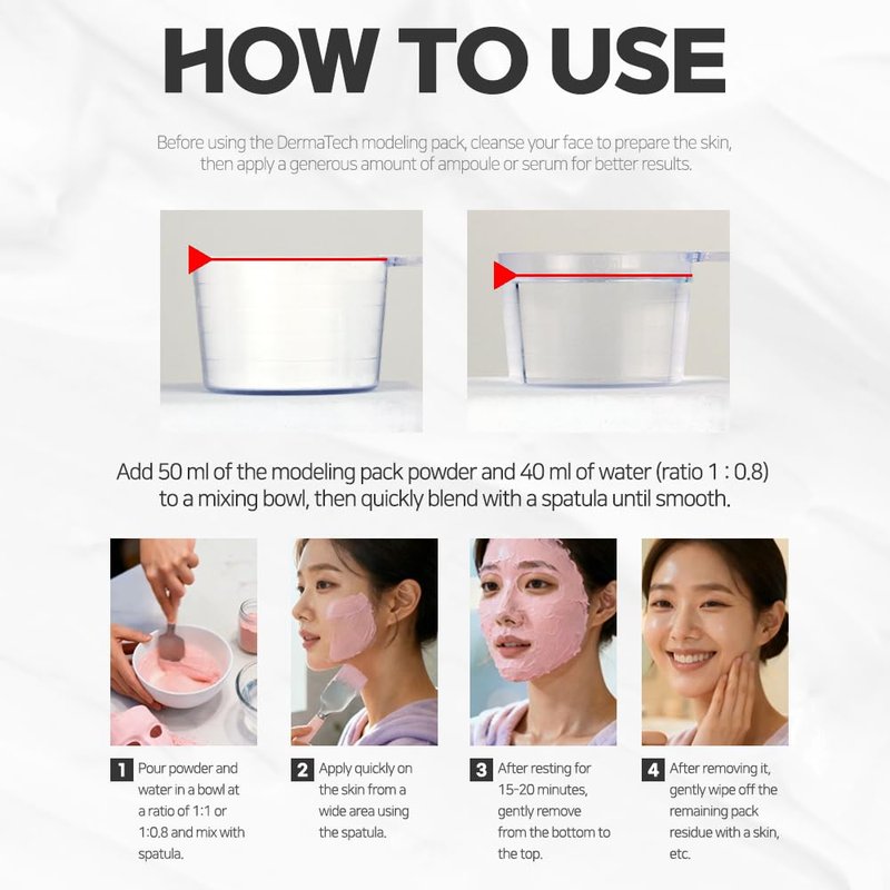 Modeling Mask with Tea Tree – NEEDS NATURE Korean Rubber Mask for Face – Cooling & Skin Balancing Spa Pack | 1000g Set with tool