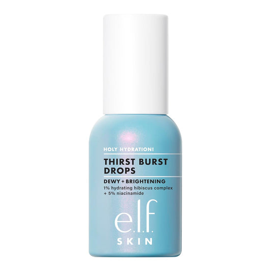 e.l.f. SKIN Holy Hydration! Thirst Burst Drops Mini, Serum For An Instant Radiant Complexion, Made With Hyaluronic Acid, Vegan & Cruelty-Free