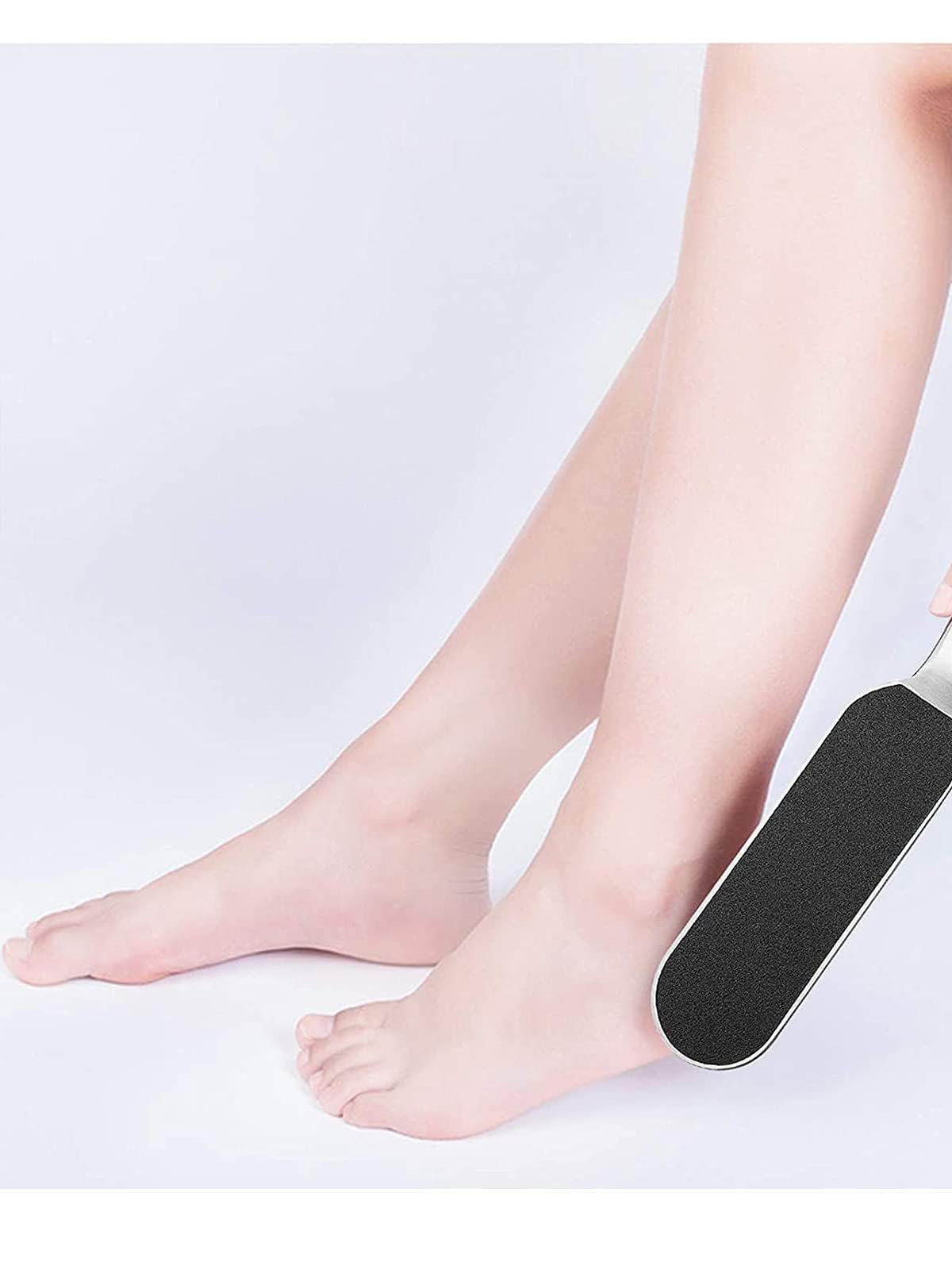 EBANKU Foot Files Refills Foot File, Reusable Stainless Steel Cracked Skin Corns Callus Remover, Feet Rasp Pedicure Sandpapers Replacement Pads Easy Feet Scrubber for Bath Pedicure Salon,100pcs