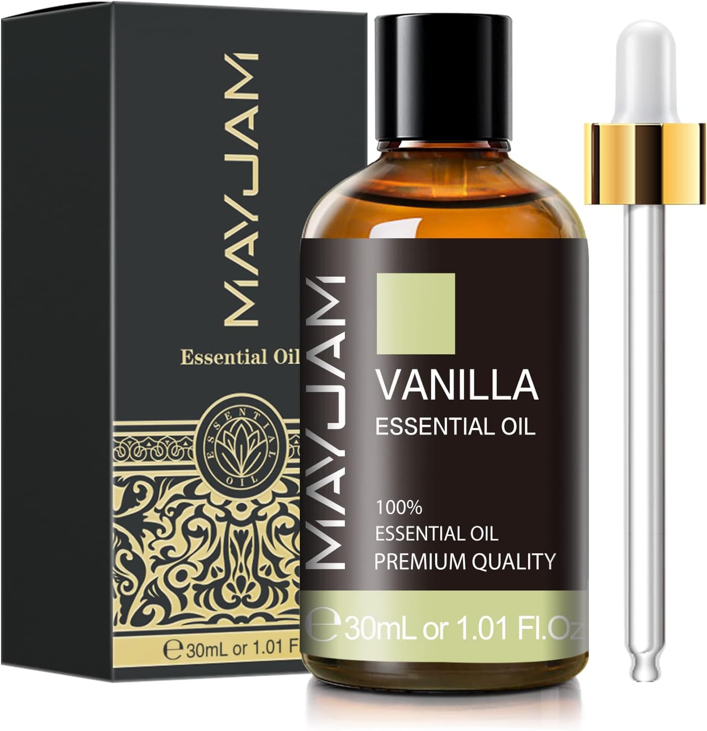 Vanilla Essential Oil - Premium Aromatherapy Oil for Diffusers, Soap & Candle Making | 30ml/1.01fl.oz