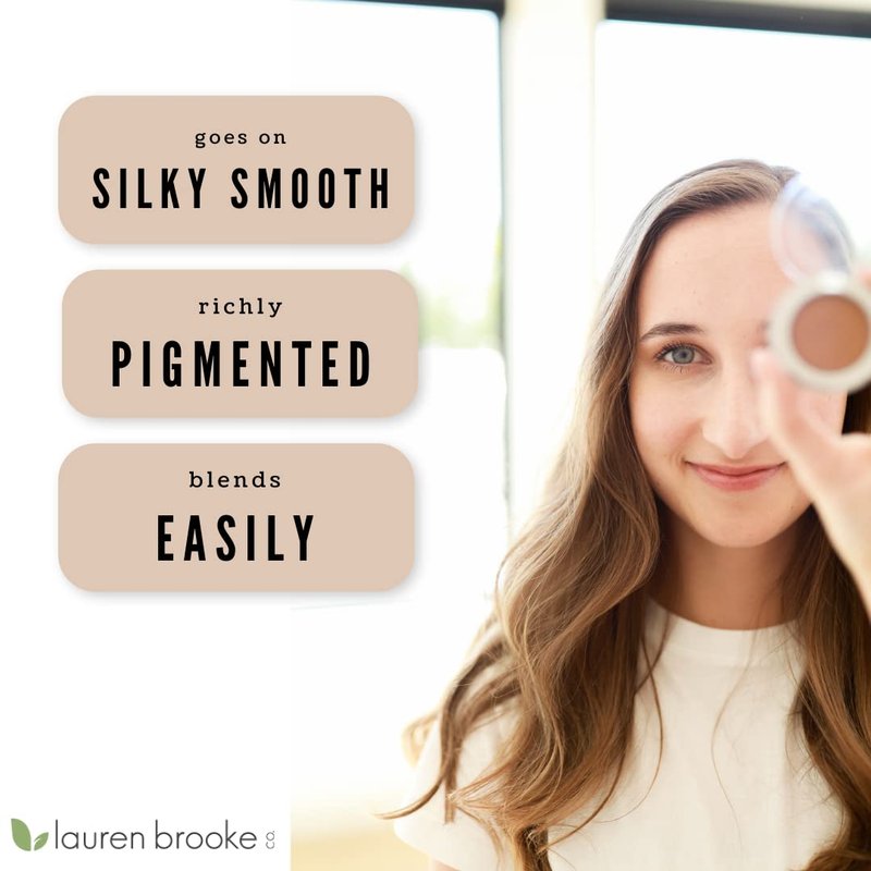 Lauren Brooke Cosmetiques Cream Eyeshadow | Natural Organic Eye Makeup, Richly Pigmented Creme Eyeshadow For Women