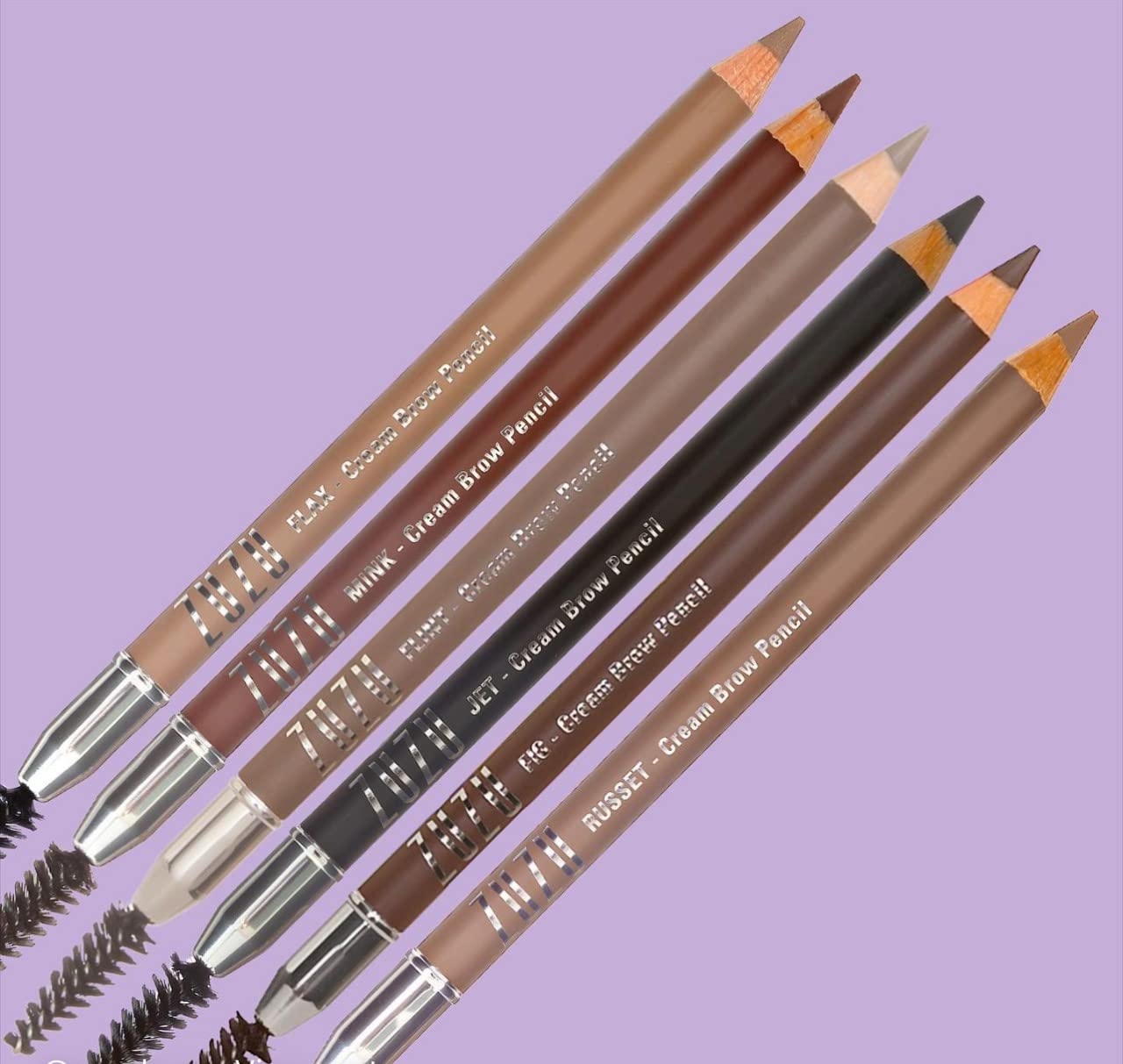 ZUZU LUXE Cream Brow Pencil - Sculpt & Define Eyebrows | Fig Brunette, Vegan & Cruelty-Free, 0.044 oz