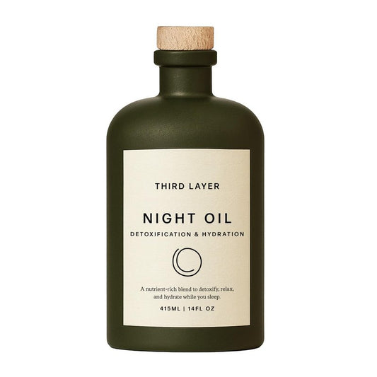 Third Layer Castor Oil Body Oil – 100% Organic, Cold-Pressed, Hexane-Free with Magnesium & Frankincense for Skin Hydration & Evening Self-Care, Night Oil (14 fl oz)