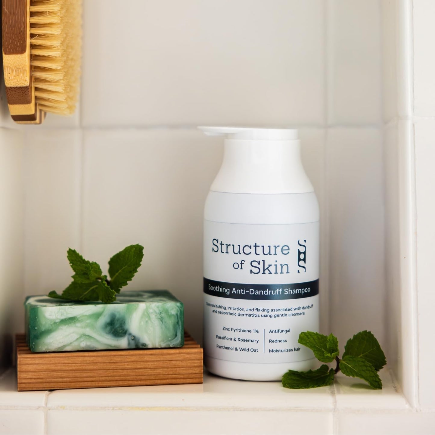 Anti-Dandruff Shampoo - Salon-Grade Treatment for Itchy, Flaky Scalp | 1% Pyrithione Zinc | Sulfate-Free, Gentle Cleanser