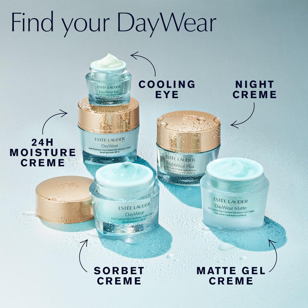 Estée Lauder DayWear Anti-Oxidant 72H-Hydration Sorbet Cream SPF 15 | Oil-Free Face Moisturizer,1.7 Ounce,(Pack of 2)