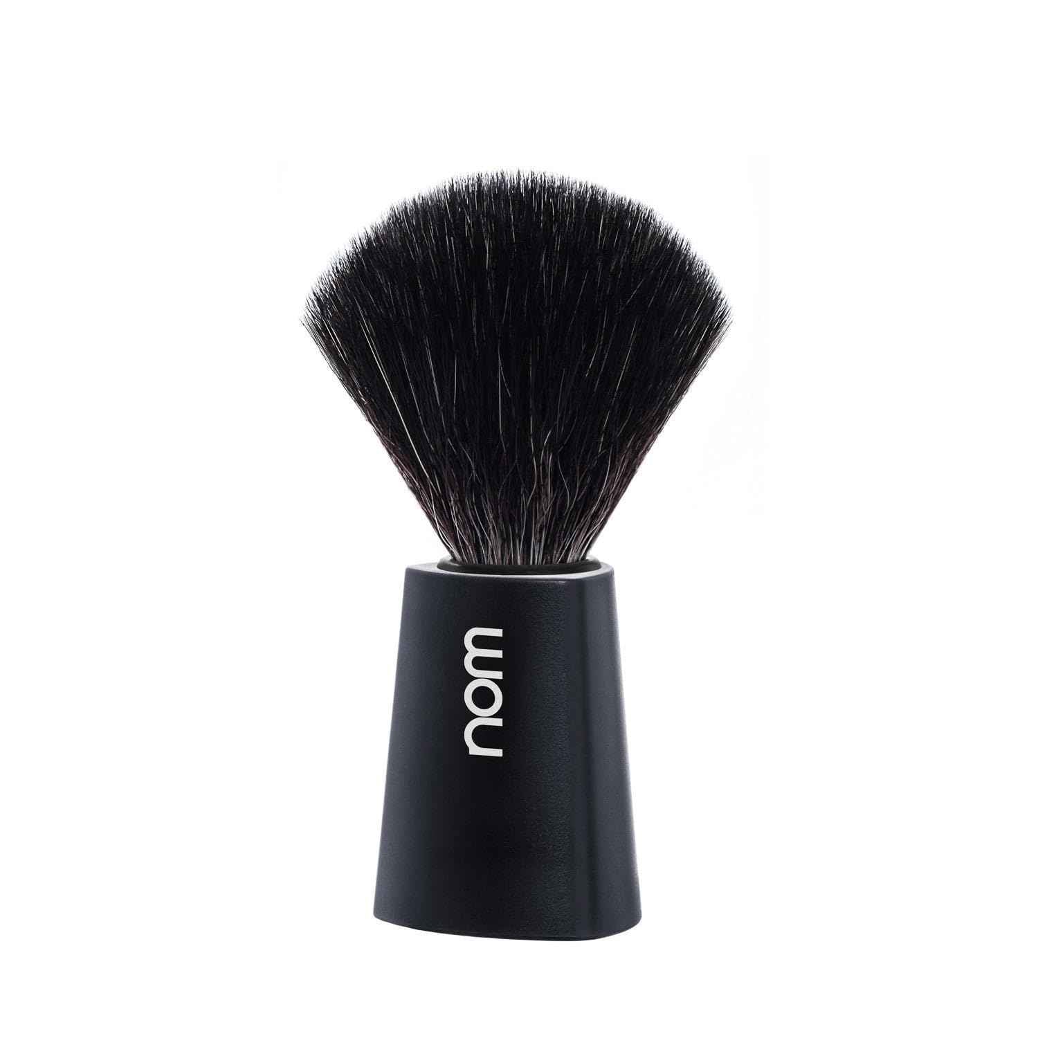NOM Carl Vegan Black Fibre Shaving Brush, Black
