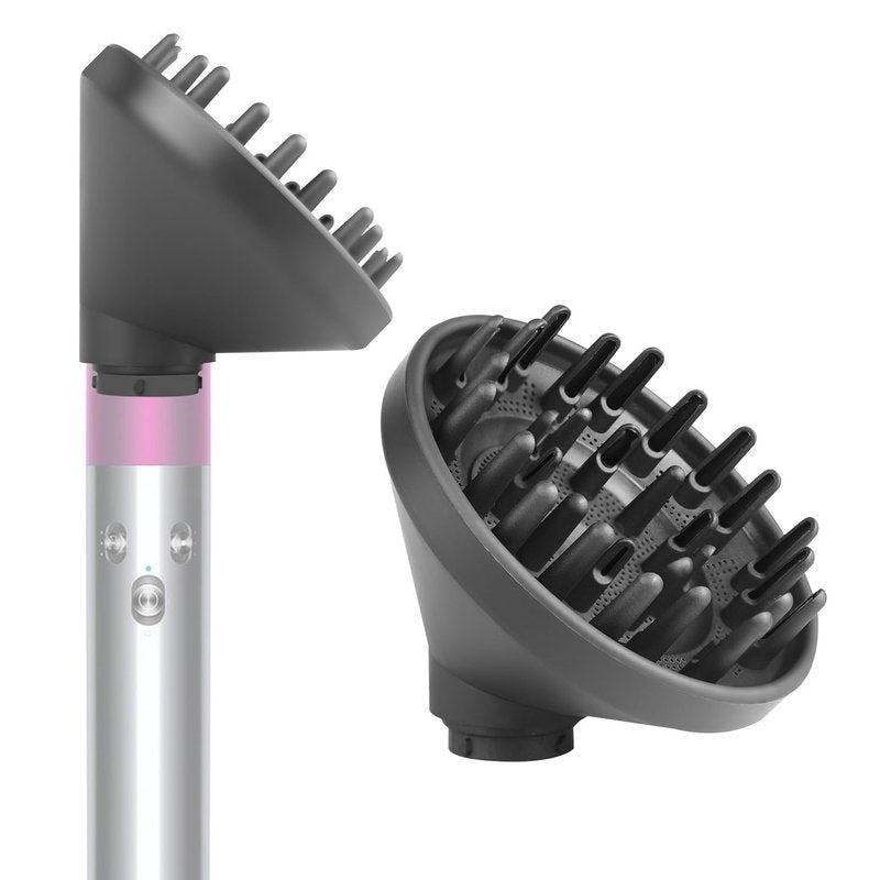 BVACUMHEAD Upgraded Diffuser Attachment for Dyson Airwrap Styler - Converts to Hair Dryer Diffuser Nozzle, 973365-01, Grey