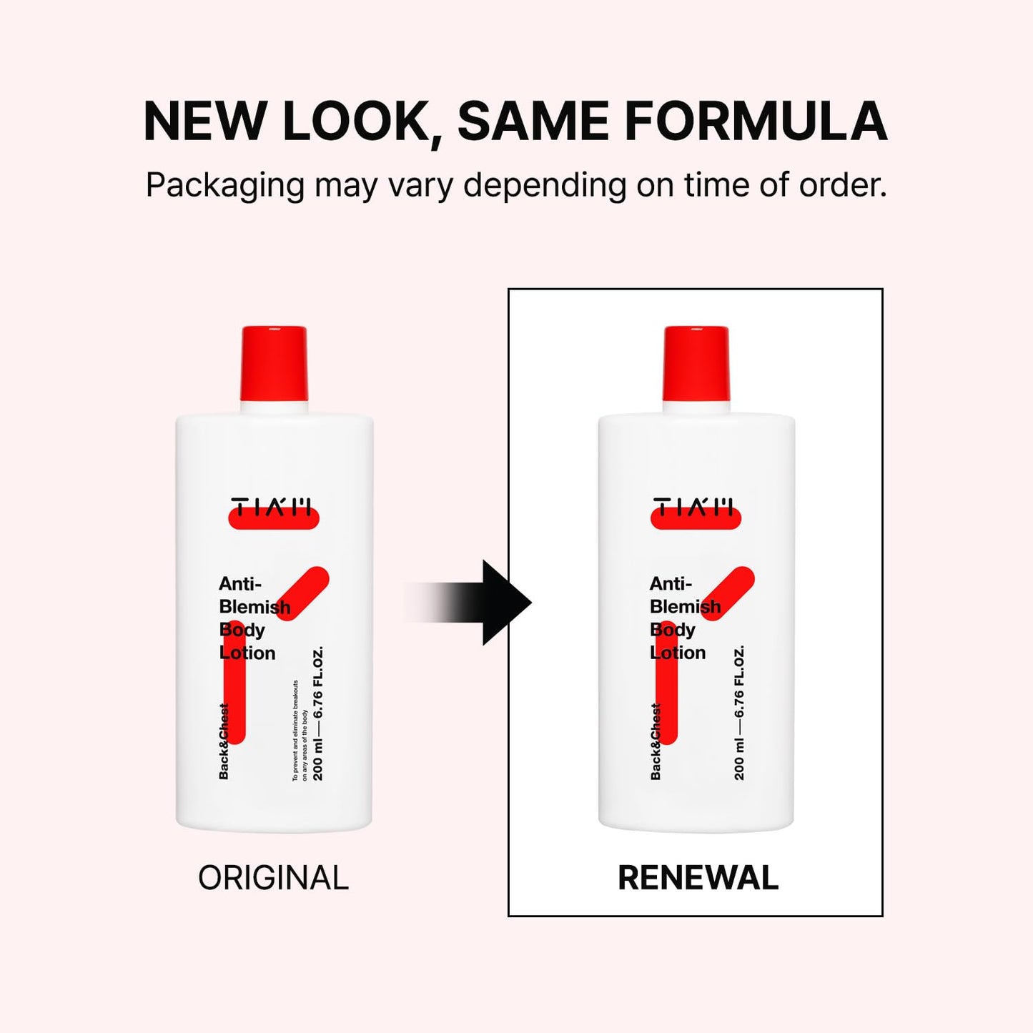 TIA'M Anti-Blemish Body Lotion, Body Acne Care, Bacne, Great for Fighting Breakouts, 6.76 FL.OZ.,Korean Skin Care