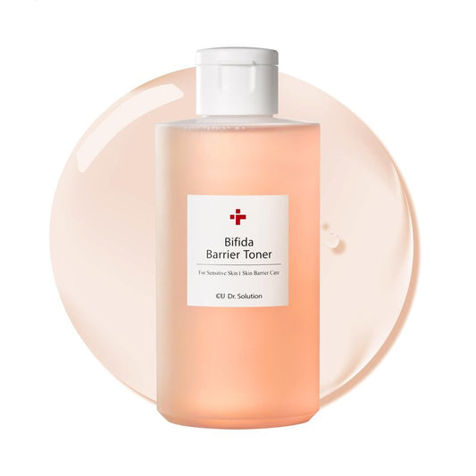 CU Dr. Solution Bifida Barrier Toner, Cuskin Mild Korean Skin Care Toner for Face with Hyaluronic Acid and Ceramide NP for Moisturizing and Hydrating, 200ml (6.76 Fl. Oz.)