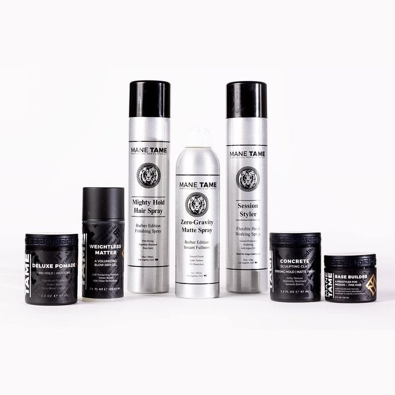 MANE TAME Zero-Gravity 7oz Matte Finish Spray - Adds Instant Fullness, Volume, Texture, and UV Protection for Thicker, Styled Hair