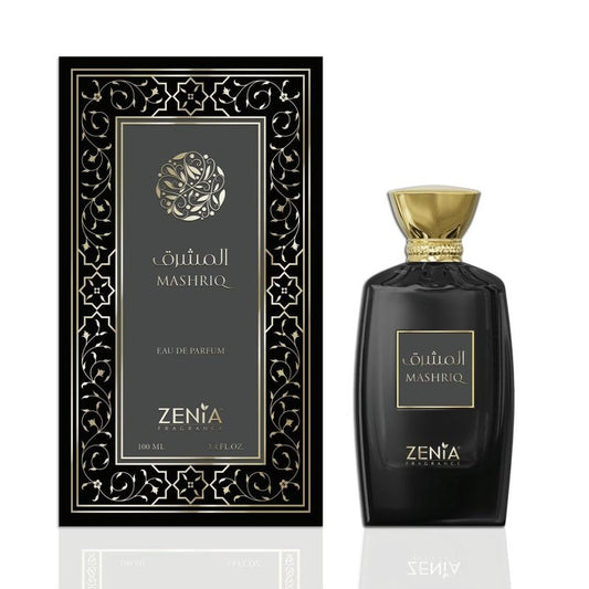 Zenia Mashriq Eau de Parfum EDP Spray for Men & Women – 3.4oz / 100ml | Long Lasting Warm Spicy Gourmand Fragrance with Cognac, Caramel, Cinnamon & Vanilla
