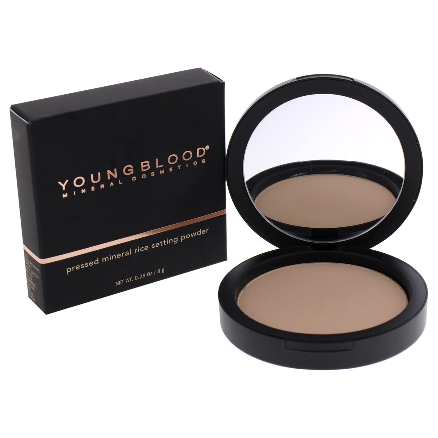 Youngblood Pressed Mineral Rice Setting Powder - Medium | Lightweight 0.28 oz Makeup